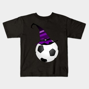 Halloween Witch Hat Soccer Kids T-Shirt